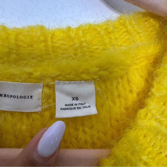 Anthropologie Yellow Crew Neck Sweater - Picture 10 of 12